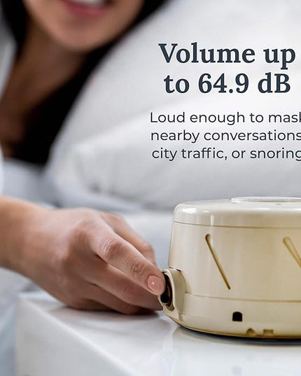 Yogasleep Dohm Classic (Tan) The Original White Noise Machine, Soothing Natural Sound from a Real Fan, Noise Cancelling for Office Privacy, Travel & Meditation, Sleep Therapy for Adults & Baby