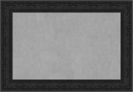Amanti Art Black Framed Magnetic Board 27x39 Large Vision Board for use with Magnets, 100% Metal Sheet to Display Items as Office Decor or for Home Organization in mudroom, Kitchen or Kids Room