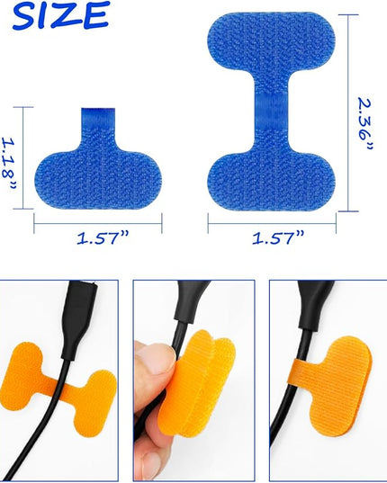 32 Pcs Cable Labels, Multi-Color Write On Cord Wire Label, Cable Tags for Electronics, Computers Cable Management and Identification, Assorted Colors, 1.2" x 0.63"