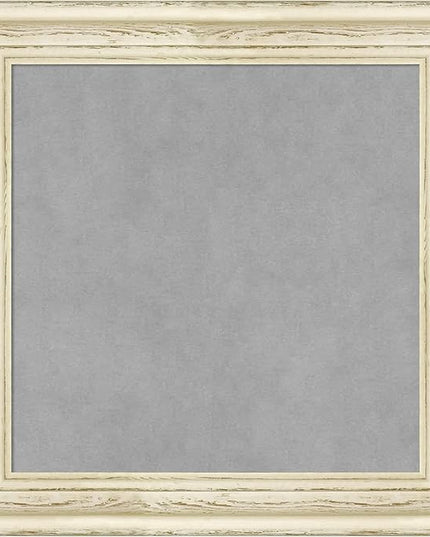 Amanti Art White Framed Magnetic Board 20x20 Small Vision Board for use with Magnets, 100% Metal Sheet to Display Items as Office Decor or for Home Organization in mudroom, Kitchen or Kids Room