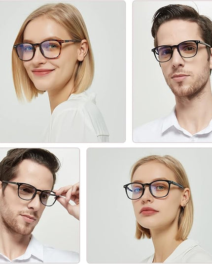Henotin 6-Pack Blue Light Blocking Reading Glasses,Spring Hinge Computer Readers for Men Women,Anti UV Ray Filter Eyeglasses(reading glasses for women, 1.25)