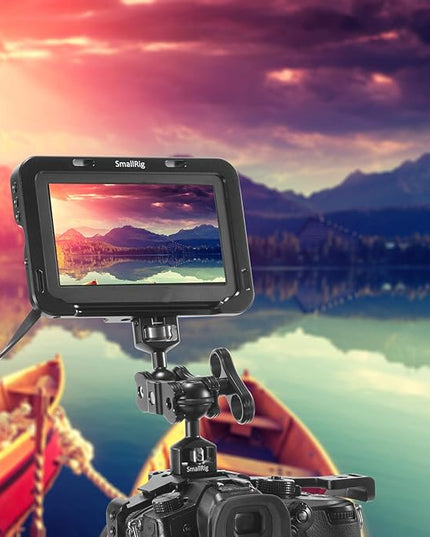 SMALLRIG Articulating Magic Arm with Double Ballheads (1/4" Screw) Monitor Mount for Field Monitor, Lights, Audio Recorders - 2070
