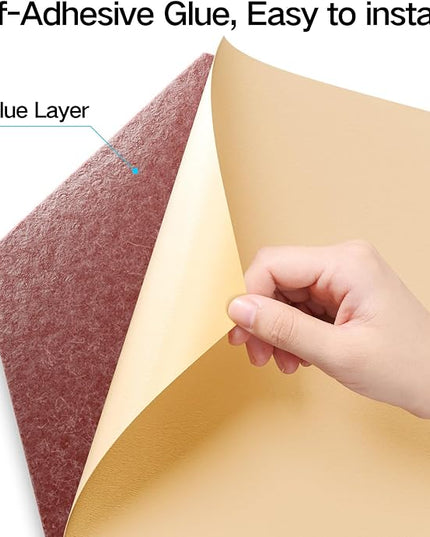22 Pack Self-Adhesive Acoustic Panels 12" X 10" X 0.4" - Sound Proof Foam Panels with High Density, Stylish Hexagonal Design, Flame Resistant, Absorb Noise and Eliminate Echoes(Red)