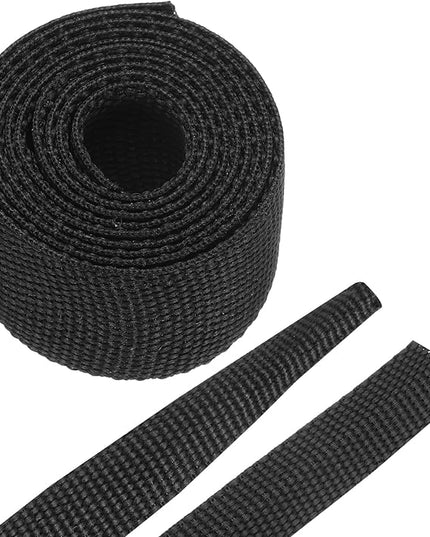MECCANIXITY Braided Cable Sleeves Heat Shrinkable Fabric Sleeving, 5/8" 3ft Black 2:1 Ratio Heat Shrinkable Cord Protector for Harness Cable, Network Cable Protection, Cable Management