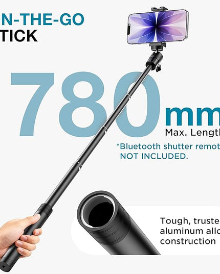 InnoGear Webcam Stand, 31" Telescopic Webcam Mount Vlogging Stick with Phone Holder Web Cam Stand for Logitech Webcam C922 C930e C920S C920 C615 C960 C920x BRIO 4K NexiGo N60, Phones, Cameras