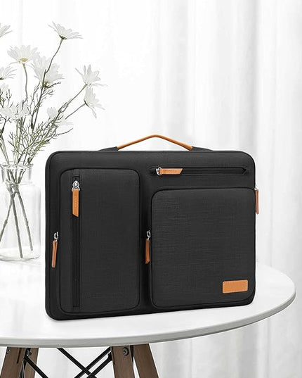 MOSISO 360 Protective Laptop Case 17.3 inch, 17-17.3 inch Laptop Sleeve Compatible with Dell, HP, Lenovo, Asus, Acer, Alienware, Side Open Carrying Case with 4 Zipper Pockets&Handle, Black