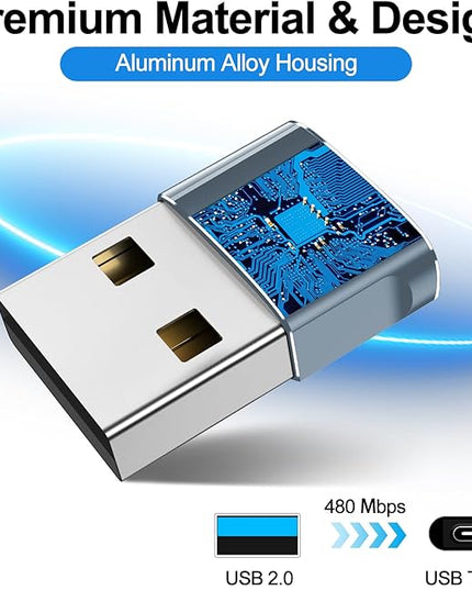 𝟒𝐏𝐚𝐜𝐤 𝐔𝐩𝐠𝐫𝐚𝐝𝐞𝐝 USB to USB C Adapter,Type-C Female to A Male Car Charger OTG Converter for Apple Watch Ultra 8 9 10,iPhone 16 15 14 13 Pro Max,Samsung S24,Nintendo Switch,AirPods,iPad,Car