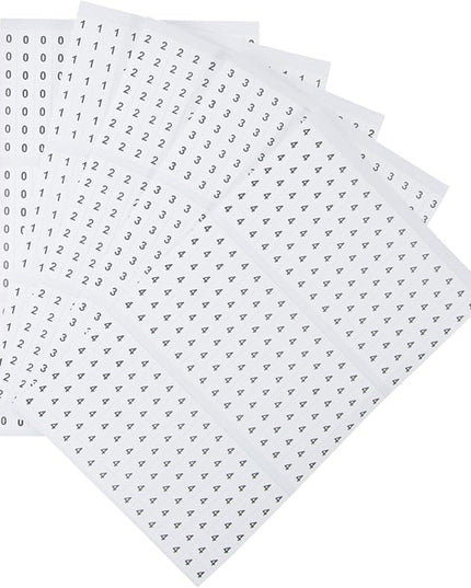 Gardner Bender 42-027 Pocket Wire Marker Booklet, Identification Pack Includes: Numbers 0-9