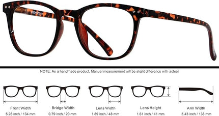 ANDWOOD Blue Light Blocking Glasses Women Men Computer Small Face Clear Bluelight Blocker Eyeglasses Frame