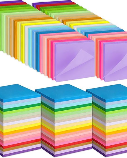 100 Pack Sticky Notes Bulk 3 x 3 in Self-Stick Note Pads Colorful Posted Note in 20 Colors Adhesive Paper Memo 50 Sheets/Pad Easy to Post for Office Home School Meetings Notebook Wall Door Window