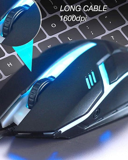 Long USB A Mouse 20FT, High Performance Wired Mouse - USB Mouse for Windows PC Desktop, Laptop, Notebook, Mac, computerand Chromebook, for Righty or Lefty Use