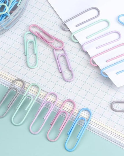Tamaki 500 PCS Paper Clips, Medium Size Colored Papers Clips, Colored Clip for Paper Work Office School and Personal Use