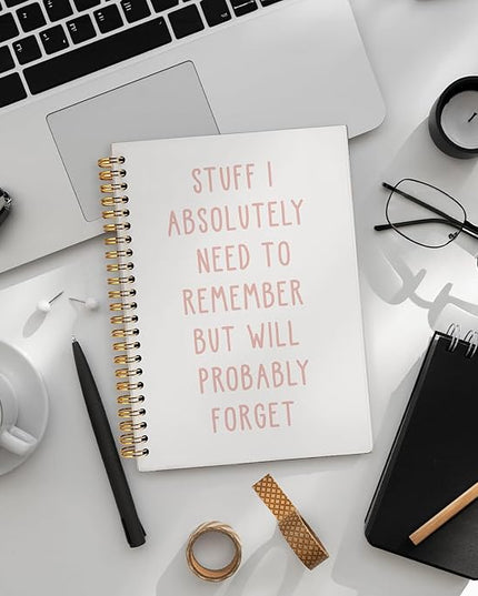 LIANGW Funny Notebooks for Workfor Coworkers & Boss, Funny Work Gifts Coworker Office Gifts for Men Women, Fun Spiral Notebooks Journals for Writing, Funny Office Supplies 5.5x8.3 Inch