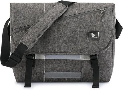 OIWAS Messenger Bag for Women, 17 Inch Laptop Crossbody Bags Men Casual Satchel Shoulder Bag College Travel Office Briefcase (Grey, 17 inch)