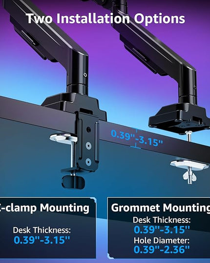 MOUNTUP Ultrawide Monitor Arm for 22-43 inch Curved Screen, Holds 2.2 to 33 lbs, Heavy Duty Monitor Desk Mount, Adjustable Full Motion Arm, Computer Monitors Stand for Desk, VESA Mount