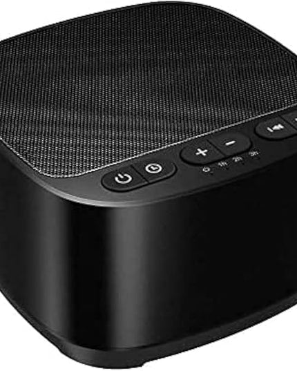 Magicteam Sleep Sound White Noise Machine with 40 Natural Soothing Sounds and Memory Function 32 Levels of Volume Powered by AC or USB and Sleep Timer Sound Therapy for Baby Kids Adults (B-Black)