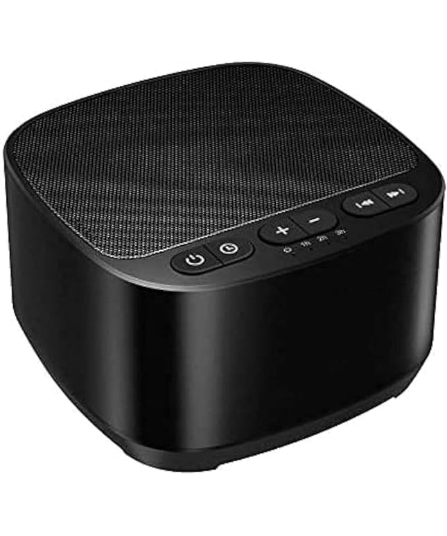 Magicteam Sleep Sound White Noise Machine with 40 Natural Soothing Sounds and Memory Function 32 Levels of Volume Powered by AC or USB and Sleep Timer Sound Therapy for Baby Kids Adults (B-Black)