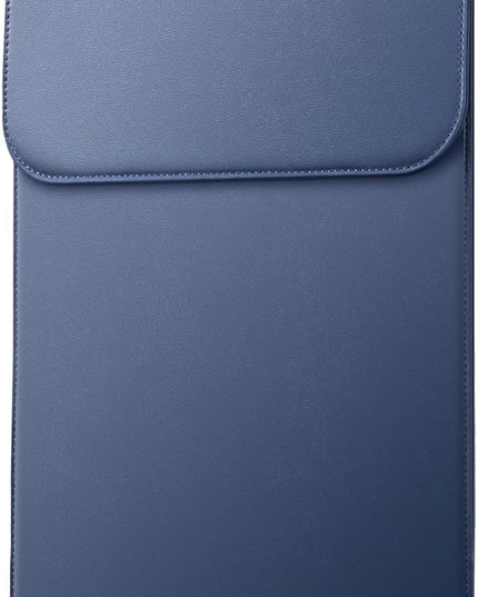 JETech Slim Laptop Sleeve for MacBook Air 13-Inch (M4/M3/M2) 2022-2025, MacBook Pro 13-Inch (M2/M1) 2016-2022, PU Leather Case (Navy)