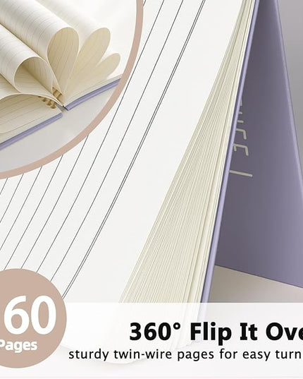 LIANGW Funny Purple Notebooks for Work, Funny Work Gifts for Coworkers & Boss, Coworker Office Gifts for Men Women, Fun Spiral Notebooks Journals for Writing, Funny Office Supplies 5.5x8.3 Inch