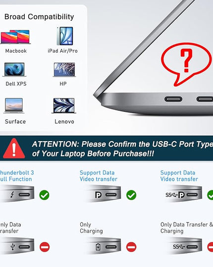 USB C Hub HDMI Adapter for Monitor, VIENON 9 in 1 USB Type C Laptop Docking Station with 4K HDMI, SD/TF Card Reader, 100W PD, Compatible for MacBook Pro, XPS Laptop (Supports DP ALT Mode)