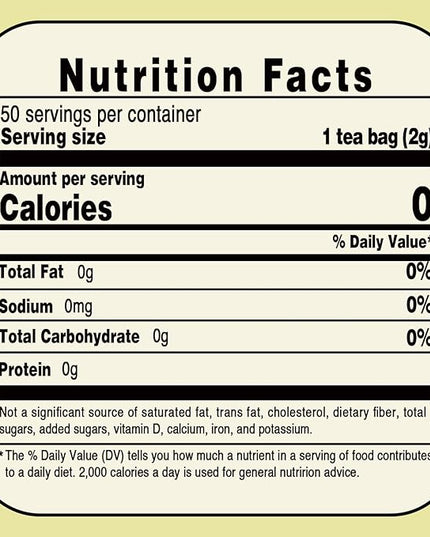 Jarteela - Dandelion Leaf & Root Tea Bags - 2g x 50 Count - Premium Dandelion Tea - Non-GMO - Caffeine-Free - Support Kidney Health & Enhance Immune System