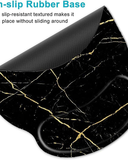 Keyboard Wrist Rest and Mouse Pad, Ergonomic Memory Foam Mouse Pad Wrist Support, Non-Slip & Pain Relief Mouse Pad and Keyboard Wrist Support, Comfortable Mousepad with Wrist Rest for Game, Office