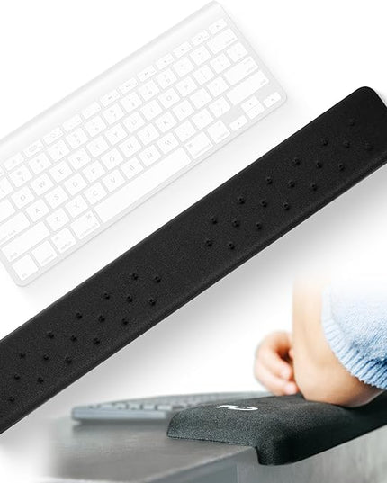 EdgeRest PostureUp L-Shaped Desk Long Wrist Rest Elbow, Forearm & Wrist Comfort Support for Table or Desk Edge, Non-Slip, Memory Foam Padding, Ergonomic Design for Work, Universal Fit, Black