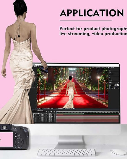 Pink Photography Backdrops, Photo Booth Video Shooting Photo Backdrop, Portrait Background for Photography, Photo Studio Pink Backdrops for Photoshoot 6x9ft
