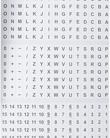 Gardner Bender 42-028 A-Z, 0-15 and Symbols Pocket Pack Wire Markers