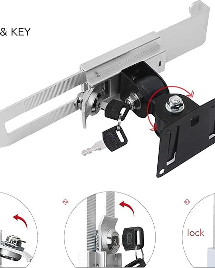 WeSTRUGGLE Tablet Wall Mount Holder with Anti Theft Lock,Rotate Design,Multi Angle,Bracket for Most 8 to 10.4 Inch,and for iPad 7.9" 8.3" 9.7" 10.2" 10.5" 10.9"& 11",Galaxy tab,& More,(Silver)