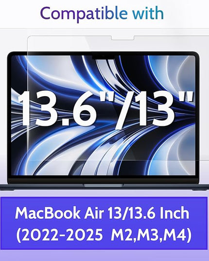 Peslv 3-Pack Anti Blue Light Screen Protector for MacBook Air 13.6/13 Inch (2022-2025, M2 M3 M4 Chip), 13.6inch Mac Laptop Glare Filter Uv Blocker Shield Cover Eye Protection Film