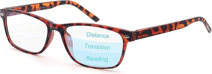MODFANS Progressive Multifocus 1.0 Reading Glasses,Blue Light Blocking Glasses,Anti-Glare,Anti-Eye Fatigue,UV Protection for Computer/TV/Tablet/Phone,Readers with Comfort Sping Hinge