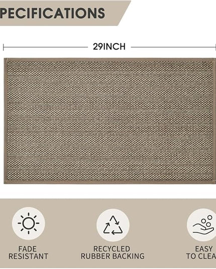 Artoid Mode Non Skid Washable Kitchen Rugs Mats Doormat, Rubber Backing Absorbent Rugs for Kitchen Door Mat Kitchen Mats Floor Mats Front of Sink 17x29 Inch