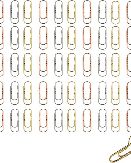 Paperclip Pen Holder, Heart Shaped Metal Pen Clip, 30/60PCS Paper Clips, Metal Pe𝐧 Holder Clips for Notebook, Reusable, Steel Paperclip (Regular,60pcs)