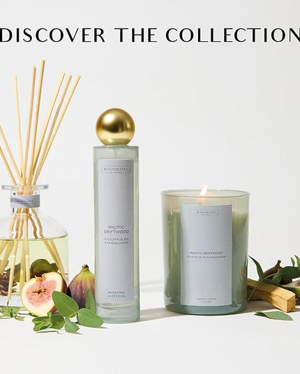 Benevolence LA Pacific Driftwood Reed Diffuser | Eucalyptus, Fig & Sandalwood | Home Fragrance Diffuser for Bathroom | Long-Lasting Scent Sticks | Sun-Kissed Collection