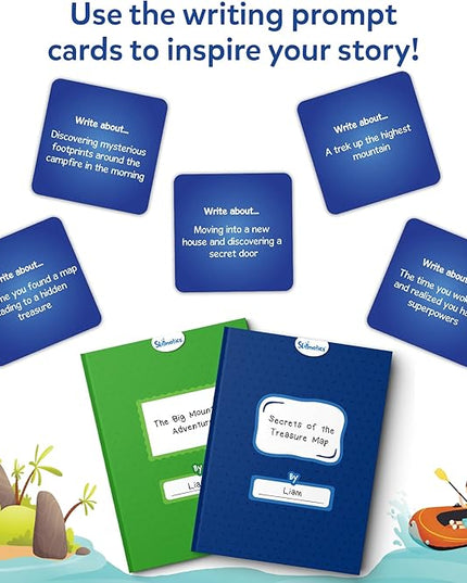 Skillmatics Storybook Art Kit - Create Adventure Stories, DIY Craft & Writing Kit with 300+ Stickers, Scrapbooking & Journal Activity, Gifts for Kids Ages 5, 6, 7, 8, 9, 10