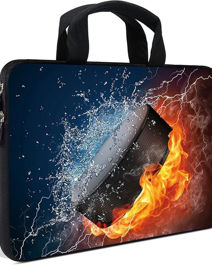 AMARY Chromebook case 11.6" 12" inch Laptop Handle Bag Neoprene Notebook Carrying Pouch Ultrabook Case Tablet Cover Fit Apple MacBook Air HP DELL Lenovo Asus Samsung (Hockey)