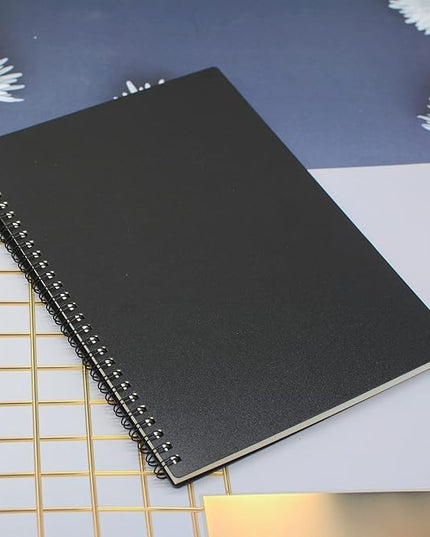 Yansanido Spiral Notebook, 8 Pcs 10.5 Inch x 7.45 Inch B5 Thick Plastic Hardcover 7mm College Ruled 8 Color 80 Sheets -160 Pages Journals for Study, Work, Travel and Notes (B5, 8 Pcs 8 Color)