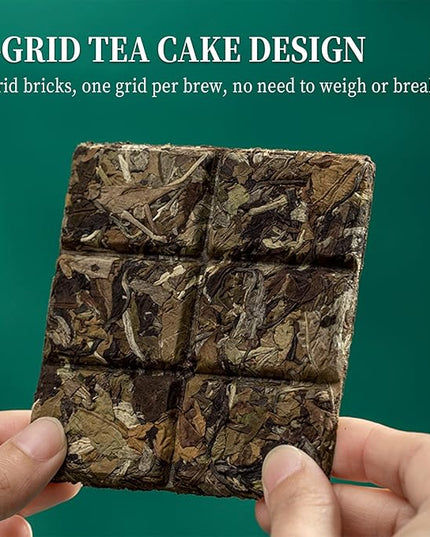 Organic White Tea Cake - White Organic Tea 6 Boxes Gift Set Cakes - 2023 Harvest Hand Picked, 6.34oz / 180g Chinese Fujian Ancient Gongmei Tree Premium Gifts for Home, Office,Camping Drinking