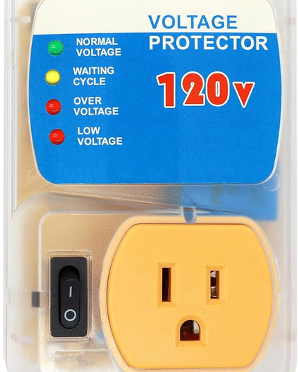 [ETL Listed] BSEED Surge Protector, Outlet Voltage Protector for Home Appliances, Power Surge Protector Suit for Refrigerator, Computer and Freezer, Adjustable Voltage Regulator, 120V, 1800W, 1 Pack