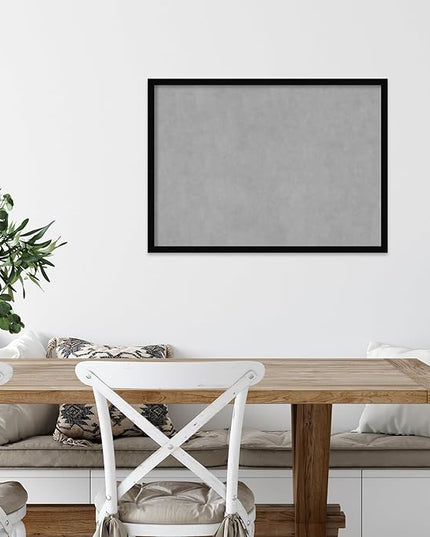 Amanti Art Black Framed Magnetic Board 21x29 Medium Vision Board for use with Magnets, 100% Metal Sheet to Display Items as Office Decor or for Home Organization in mudroom, Kitchen or Kids Room