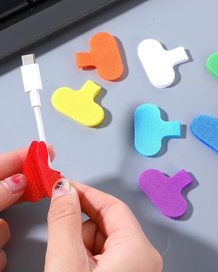 40 Pcs Cable Labels Tags Multi Color Durable Cable Labels With Writable Surface, Waterproof Wire Labels For Electronics Organization Multi-Color Write On Cord Label, 2.44" X 1.49" Cord Tags (8 Colors)