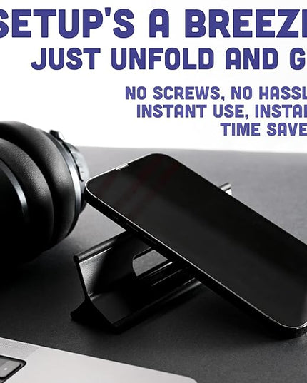 Steepy Portable Laptop Stand for Desk – Adjustable Height, & Portable Laptop Holder – Ergonomic Computer Stand for Cooling & Comfort – Slip-Proof, Sturdy Design – Universal Fit for 13-17 Inch Devices