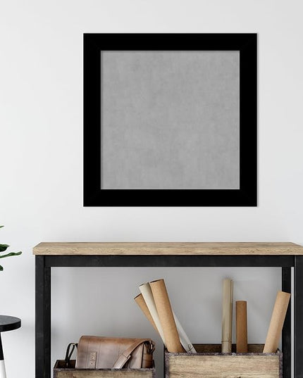 Amanti Art Black Framed Magnetic Board 29x29 Medium Vision Board for use with Magnets, 100% Metal Sheet to Display Items as Office Decor or for Home Organization in mudroom, Kitchen or Kids Room