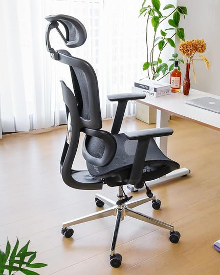 NearHub EC20 Ergonomic Office Chair for Big and Tall 6'5" Tall Max, 400Lbs Computer Desk Heavy-Duty Office Gaming Chair with Adjustable Features, High-Back Design, and Premium Comfort for Office,Home