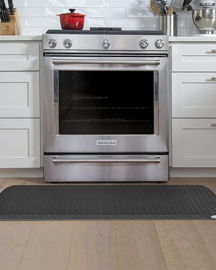GelPro Elite Premier Gel & Foam Anti-Fatigue Kitchen Floor Comfort Mat, 20" x 48", Basketweave Black
