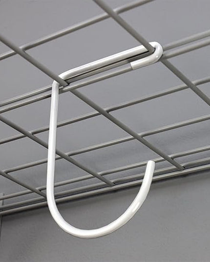 SafeRacks Garage Wall Shelves - 2 Pack Combo Set with 4 Hanging Hooks