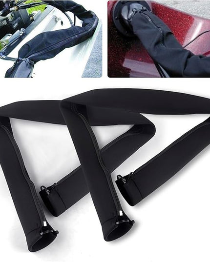 2PCS 48-Inch Zippered Rigging Sleeve Trolling Motor Sleeve Management Sleeve for Cover Wire and Extension Cords, Organized Cable Management