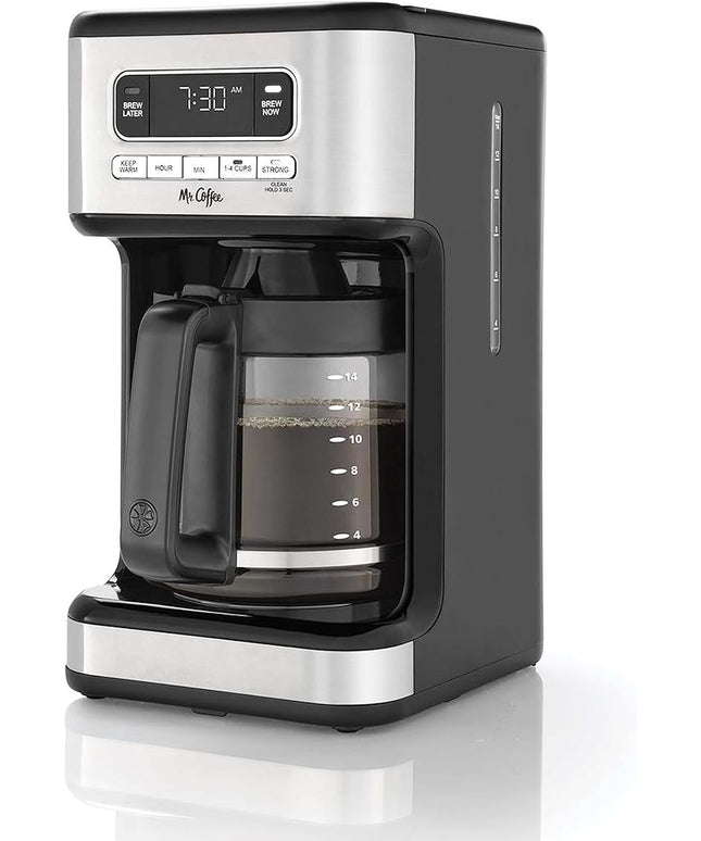 Mr. Coffee 14 Cup Programmable Coffee Maker Stainless Steel