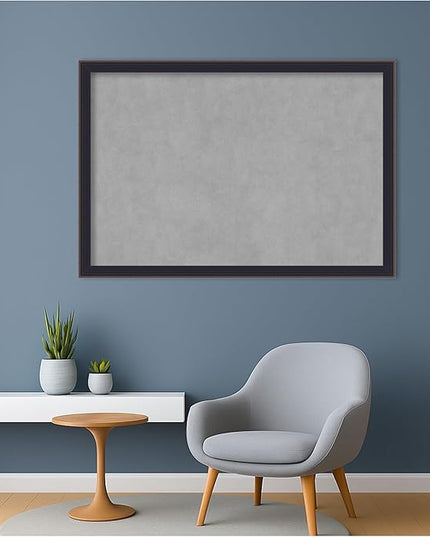 Amanti Art Black Framed Magnetic Board 27x39 Large Vision Board for use with Magnets, 100% Metal Sheet to Display Items as Office Decor or for Home Organization in mudroom, Kitchen or Kids Room
